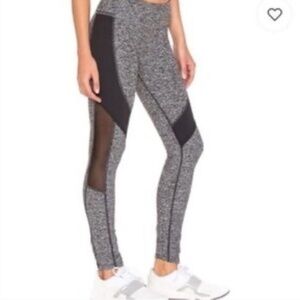 Beyond Yoga Gray and Black Leggings